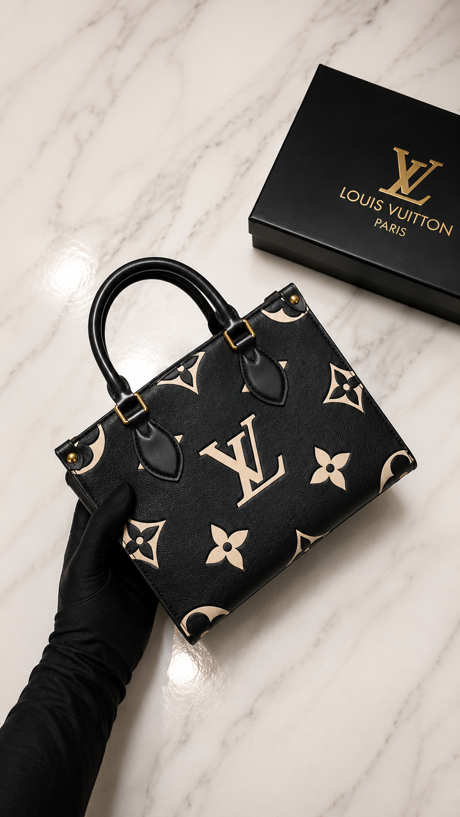 Louis Vuitton OnTheGo PM in Bicolour Monogram